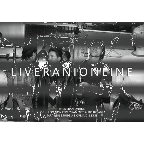 1994 MILANO FINALE SCUDETTO 5 GARA MILAN MEDIOLANUM BOLZANO NELLA FOTO PIERSILVIO BERLUSCONI NEGLI SPOGLIATORI DEL MILAN MEDIOLANUM HOCHEY GHIACCIO PER I FESTEGGIAMENTI DEL 3 SCUDETTO AG ALDO LIVERANI SAS