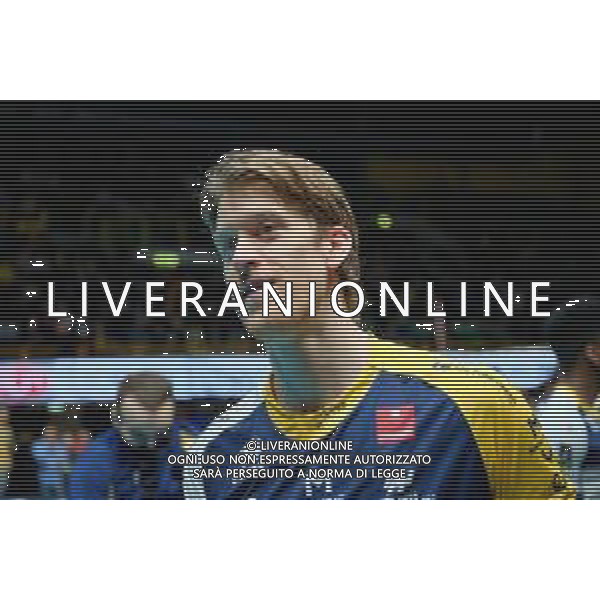 Campionato di Volley Superlega Serie A 2019/2020 modena, Italy, 01 Jan 2020 Italian Volleyball Superlega Serie A season 2019/20 Photo showing: Maxwell Philip Holt (12) (Leo Shoes Modena) ©Daniele Nicli - Alessio Marini / AGENZIA ALDO LIVERANI SAS