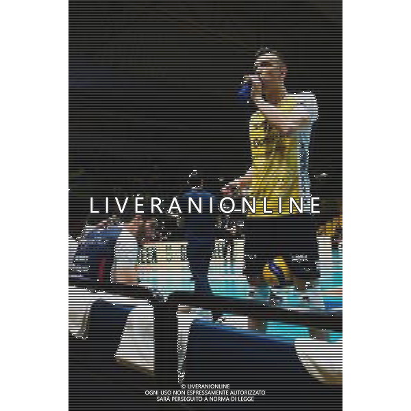 Campionato di Volley Superlega Serie A 2019/2020 modena, Italy, 01 Jan 2020 Italian Volleyball Superlega Serie A season 2019/20 Photo showing: Daniele Mazzone (18) (Leo Shoes Modena) ©Daniele Nicli - Alessio Marini / AGENZIA ALDO LIVERANI SAS