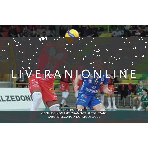 Campionato di Volley Superlega Serie A 2019/2020 AGSM Forum‚Äã, Verona, Italy, 01 Jan 2020 Italian Volleyball Superlega Serie A season 2019/20 Photo showing: Yoandy Leal (9) Cucine Lube Civitanova - Fabio Balaso (17) Cucine Lube Civitanova ©Roberto Tommasini - Alessio Marini / AGENZIA ALDO LIVERANI SAS