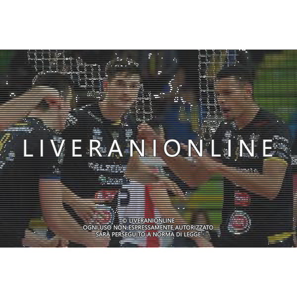 Campionato di Volley Superlega Serie A 2019/2020 AGSM Forum‚Äã, Verona, Italy, 01 Jan 2020 Italian Volleyball Superlega Serie A season 2019/20 Photo showing: Luca Spirito (13) Calzedonia Verona - Stephen Boyer (9) Calzedonia Verona ©Roberto Tommasini - Alessio Marini / AGENZIA ALDO LIVERANI SAS