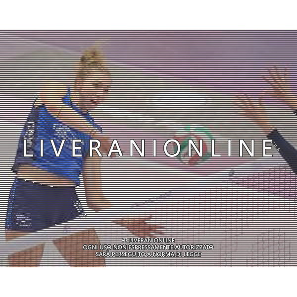 Campionato di Volley Serie A1 Femminile 2019/2020 Florence, Italy, 01 Jan 2020 Italian Volleyball Serie A1 Women season 2019/20 Photo showing: Sarah Fahr in schiacciata (Il Bisonte Firenze) ©Filippo Tomasi - Alessio Marini / AGENZIA ALDO LIVERANI SAS
