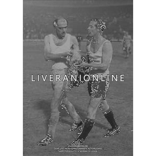 19-06-1985 MILANO QUARTI DI FINALE DI COPPA ITALIA INTER VERONA 5-1 NELLA FOTO PIETRO FANNA E LIAM BRADY AG ALDO LIVERANI SAS