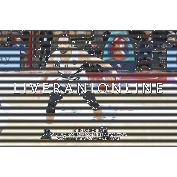Campionato di Basket Serie A 2019/2020 Bologna, Italy, 01 Jan 2020 Italian Serie A Basketball Championship 2019/20 Photo showing: Rok Stipcevic (Fortitudo Pompea Bologna) ©Michele Nucci - Alessio Marini / AGENZIA ALDO LIVERANI SAS