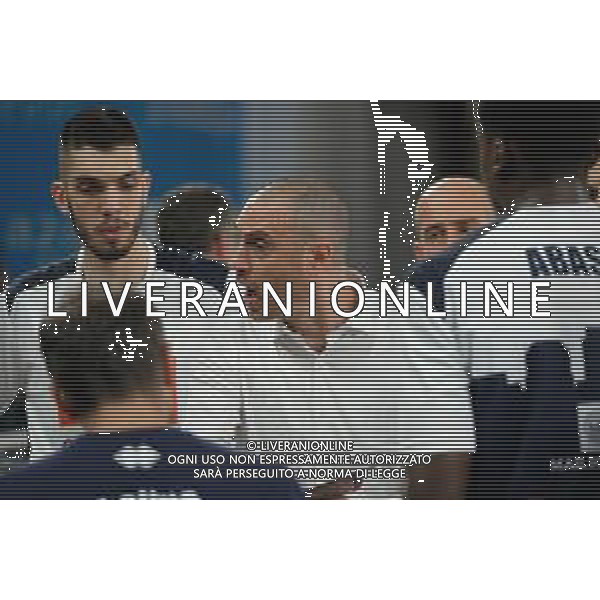 Campionato di Basket Serie A 2019/2020 trento, Italy, 01 Jan 2020 Italian Serie A Basketball season 2019/20 Photo showing: Vincenzo Esposito - Coach Germani Basket Brescia ©Roberto Tommasini - Alessio Marini / AGENZIA ALDO LIVERANI SAS