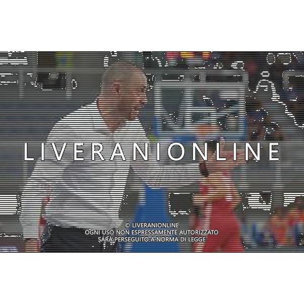 Campionato di Basket Serie A 2019/2020 trento, Italy, 01 Jan 2020 Italian Serie A Basketball season 2019/20 Photo showing: Vincenzo Esposito - Coach Germani Basket Brescia ©Roberto Tommasini - Alessio Marini / AGENZIA ALDO LIVERANI SAS