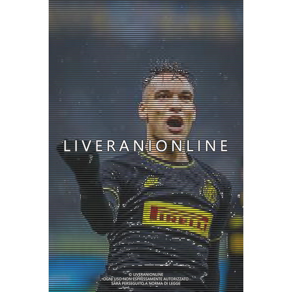 Lautaro Mart√≠nez of FC Internazionale during italian soccer Serie A season 2019/20 of FC Internazionale - Photo credit Fabrizio Carabelli /LMEDIA / AGENZIA ALDO LIVERANI SAS