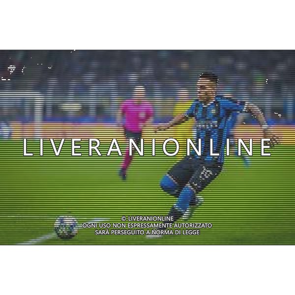 Lautaro Mart√≠nez of FC Internazionale during italian soccer Serie A season 2019/20 of FC Internazionale - Photo credit Fabrizio Carabelli /LMEDIA / AGENZIA ALDO LIVERANI SAS