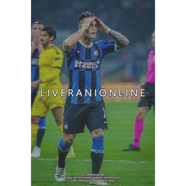 Lautaro Mart√≠nez of FC Internazionale during italian soccer Serie A season 2019/20 of FC Internazionale - Photo credit Fabrizio Carabelli /LMEDIA / AGENZIA ALDO LIVERANI SAS