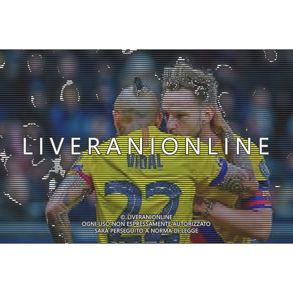 Arturo Vidal of FC Barcelona and Ivan Rakitic of FC Barcelona during Champions League season 2019/20 - Photo credit Fabrizio Carabelli /LMEDIA / AGENZIA ALDO LIVERANI SAS - Barcellona Champions League 2019/2020