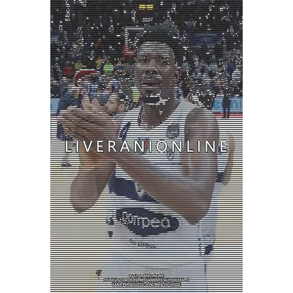 Campionato di Basket Serie A 2019/2020 Bologna, Italy, 01 Jan 2020 Italian Serie A Basketball Championship 2019/20 Photo showing: Henry Sims (Fortitudo Pompea Bologna) ©Michele Nucci - Alessio Marini / AGENZIA ALDO LIVERANI SAS