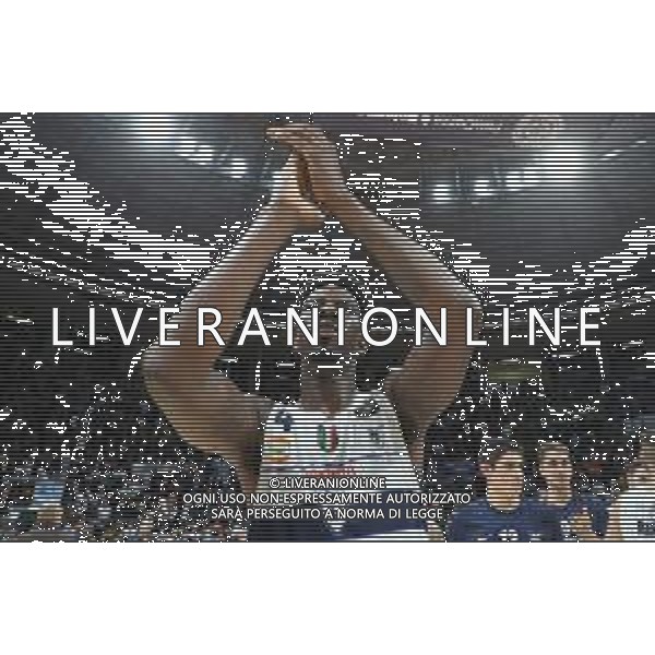 Campionato di Basket Serie A 2019/2020 Bologna, Italy, 01 Jan 2020 Italian Serie A Basketball Championship 2019/20 Photo showing: Henry Sims (Fortitudo Pompea Bologna) ©Michele Nucci - Alessio Marini / AGENZIA ALDO LIVERANI SAS