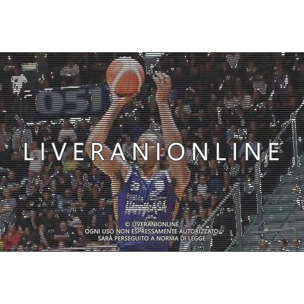 Campionato di Basket Serie A 2019/2020 Bologna, Italy, 01 Jan 2020 Italian Serie A Basketball Championship 2019/20 Photo showing: Tyler Stone (Happy Casa Brindisi)©Michele Nucci - Alessio Marini / AGENZIA ALDO LIVERANI SAS