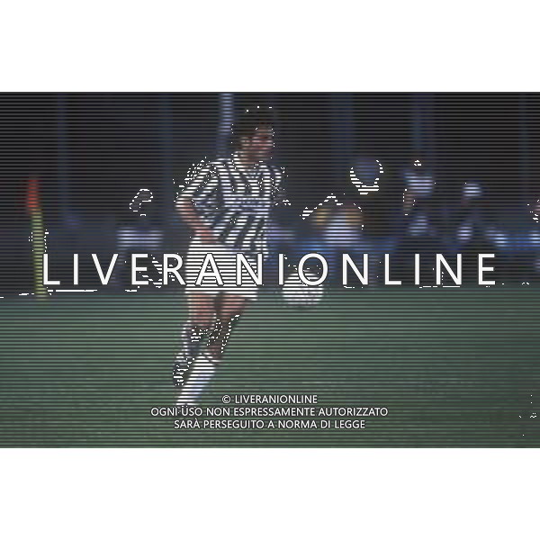 RETROSPETTIVA NICOLA AMORUSO CALCIATORE NELLA FOTO NICOLA AMORUSO CON LA MAGLIA DELLA JUVENTUS NELL\'ANNO 1996-1997 AG ALDO LIVERANI SAS
