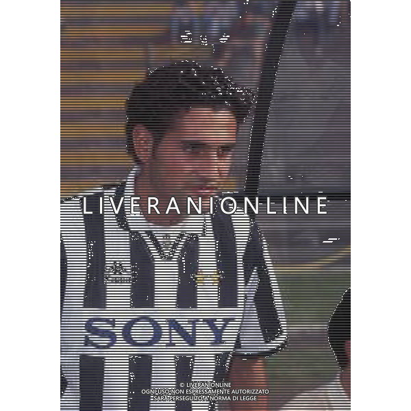 RETROSPETTIVA NICOLA AMORUSO CALCIATORE NELLA FOTO NICOLA AMORUSO CON LA MAGLIA DELLA JUVENTUS AG ALDO LIVERANI SAS