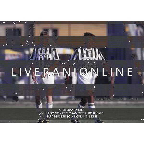 RETROSPETTIVA NICOLA AMORUSO CALCIATORE NELLA FOTO NICOLA AMORUSO CON LA MAGLIA DELLA JUVENTUS AG ALDO LIVERANI SAS