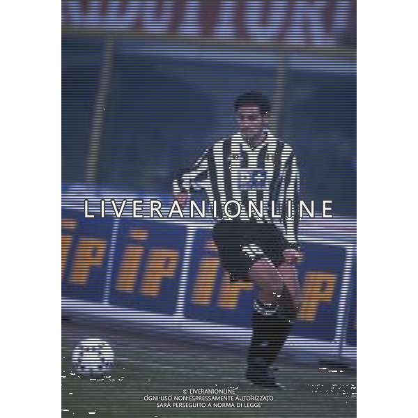 RETROSPETTIVA NICOLA AMORUSO CALCIATORE NELLA FOTO NICOLA AMORUSO CON LA MAGLIA DELLA JUVENTUS AG ALDO LIVERANI SAS