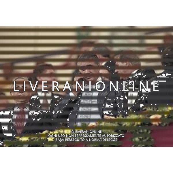 12-08-1998 TROFEO TERESA HERRERA REAL MADRID LAZIO NELLA FOTO LORENZO SANZ PRESIDENTE REAL MADRID AG ALDO LIVERANI SAS