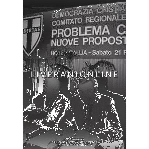RETROSPETTIVA GIOVANNI GORIA POLITICO NELLA FOTO GIOVANNI GORIA CON BRUNO TABACCI NELL\'ANNO 1987 AG ALDO LIVERANI SAS