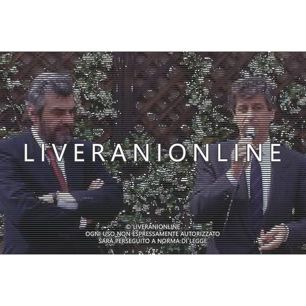 RETROSPETTIVA GIOVANNI GORIA POLITICO NELLA FOTO GIOVANNI GORIA CON GIANNI RIVERA AG ALDO LIVERANI SAS