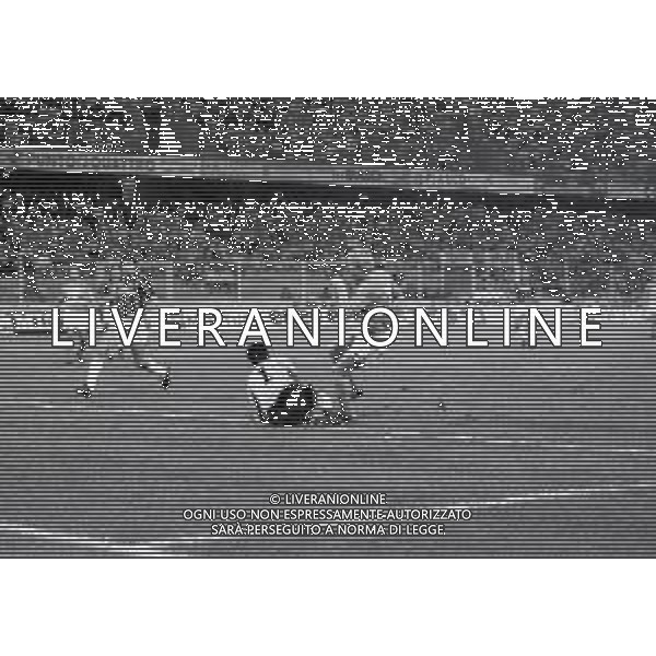 10-10-1991 GENOVA FINALE DI ANDATA SUPERCOPPA EUROPEA SAMPDORIA MILAN 1-1 NELLA FOTO GOAL SAMPDORIA OLEKSIJ MIKHAILICHENKO AG ALDO LIVERANI SAS
