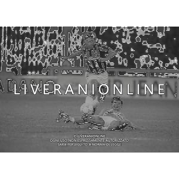 10-10-1991 GENOVA FINALE DI ANDATA SUPERCOPPA EUROPEA SAMPDORIA MILAN 1-1 NELLA FOTO CARLO ANCELOTTI E MARO BRANCA AG ALDO LIVERANI SAS