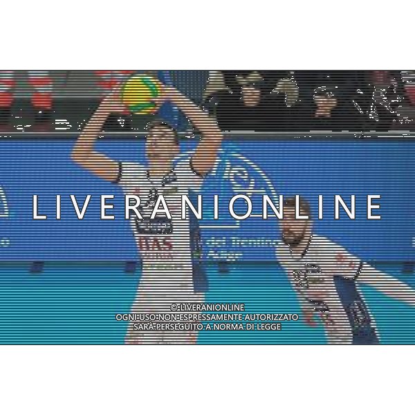 Campionato di Volley Superlega Serie A 2019/2020 AGSM Forum‚Äã, Verona, Italy, 01 Jan 2020 Italian Volleyball Superlega Serie A season 2019/20 Photo showing: Simone Giannelli (9) ITAS Trentino - Uros Kovacevic (93) ITAS Trentino©Roberto Tommasini - Alessio Marini / AGENZIA ALDO LIVERANI SAS