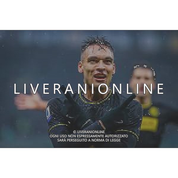 Lautaro Mart√≠nez of FC Internazionale during italian soccer Serie A season 2019/20 of FC Internazionale - Photo credit Fabrizio Carabelli /LMEDIA / AGENZIA ALDO LIVERANI SAS