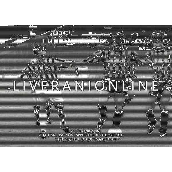 05-11-1991 TORINO OTTAVI DI FINALE DI COPPA ITALIA JUVENTUS ATALANTA 3-1 NELLA FOTO LUIGINO PASCIULLO E PAOLO DI CANIO AG ALDO LIVERANI SAS
