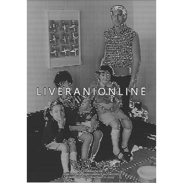 RETROSPETTIVA ANTONIO TREBICIANI ALLENATORE NELLA FOTO TREBICIANI ANTONIO CON LA FAMIGLIA AG ALDO LIVERANI SAS