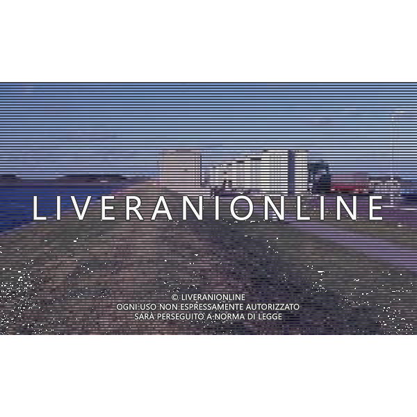 Diga Afsluitdijk, la più grande diga olandese, autostrada ANNO 1970-1975 AG ALDO LIVERANI SAS