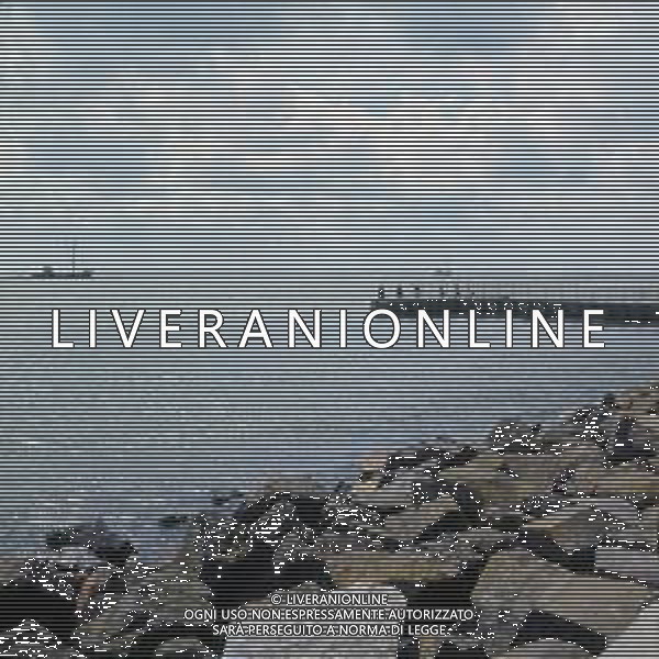 Diga Afsluitdijk, la più grande diga olandese, autostrada ANNO 1970-1975 AG ALDO LIVERANI SAS