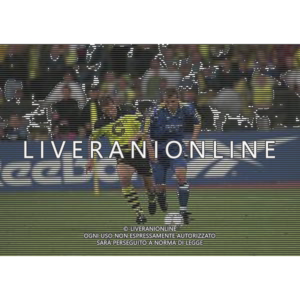 28-05-1997 MONACO DI BAVIERA- FINALE DI CHAMPIONS LEAGUE JUVENTUS BORUSSIA DORTMUND 3-1 NELLA FOTO VLADIMIR JUGOVIC E STEFAN REUTER AG ALDO LIVERANI SAS