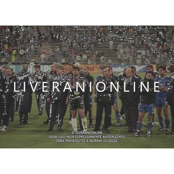 28-05-1997 MONACO DI BAVIERA- FINALE DI CHAMPIONS LEAGUE JUVENTUS BORUSSIA DORTMUND 3-1 NELLA FOTO DELUSIONE GIOCATORI JUVENTUS AG ALDO LIVERANI SAS