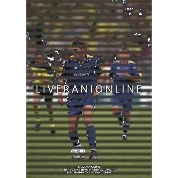 28-05-1997 MONACO DI BAVIERA- FINALE DI CHAMPIONS LEAGUE JUVENTUS BORUSSIA DORTMUND 3-1 NELLA FOTO ZINEDINE ZIDANE AG ALDO LIVERANI SAS
