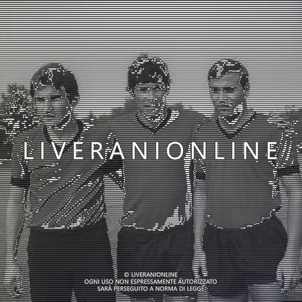 1968-1969 MILANELLO-ALLENAMENTO MILAN CALCIO NELLA FOTO DOMENICO FONTANA-NESTOR COMBIN-SAUL MALATRASI AG ALDO LIVERANI SAS