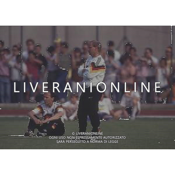 RETROSPETTIVA BERTI VOGTS ALLENATORE NAZIONALE GERMANIA NELLA FOTO BERTI VOGTS ALLENATORE NAZIONALE GERMANIA CON FRANZ BECKENBAUER AG ALDO LIVERANISAS