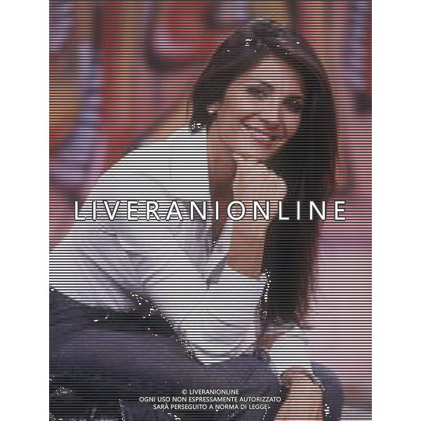 La giornalista ELENA GUARNIERI, a Milano nel 2000 alla conduzione di Sipario del TG4. ©ARCHIVIO ALDO LIVERANI SAS