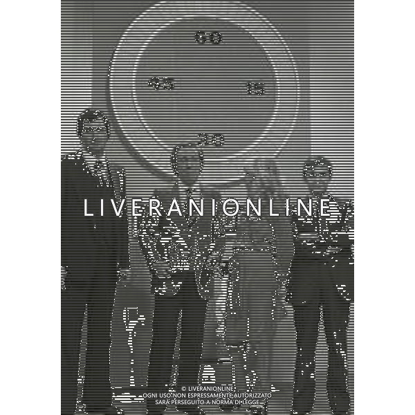 28-03-1979 MILANO SEDE RAI TRASMISSIONE TELEVISIVA LASCIA O RADDOPPIA CONDOTTA DA MIKE BONGIORNO NELLA FOTO MIKE BONGIORNO AG ALDO LIVERANI SAS
