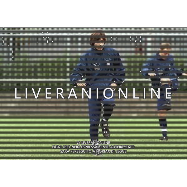 ALLENAMENTO DELLA NAZIONALE ITALIANA UNDER 21 A CREMONA 1998-1999 NELLA FOTO ANDREA PIRLO ©ARCHIVIO AGENZIA ALDO LIVERANI SAS