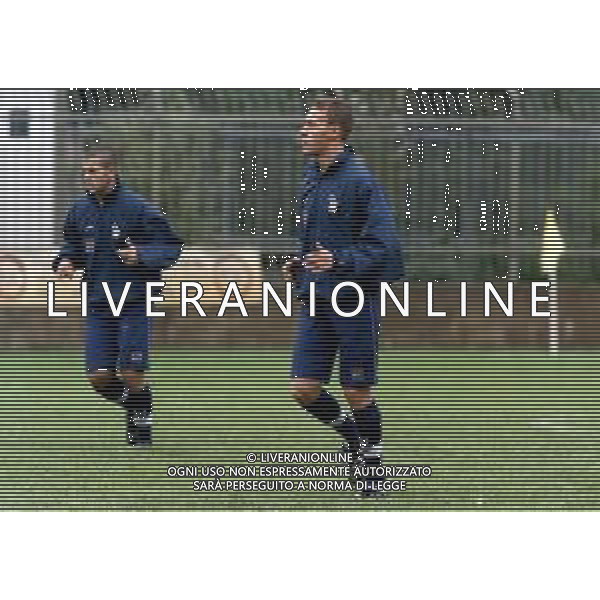 ALLENAMENTO DELLA NAZIONALE ITALIANA UNDER 21 A CREMONA 1998-1999 NELLA FOTO LUCA MEZZANO ©ARCHIVIO AGENZIA ALDO LIVERANI SAS