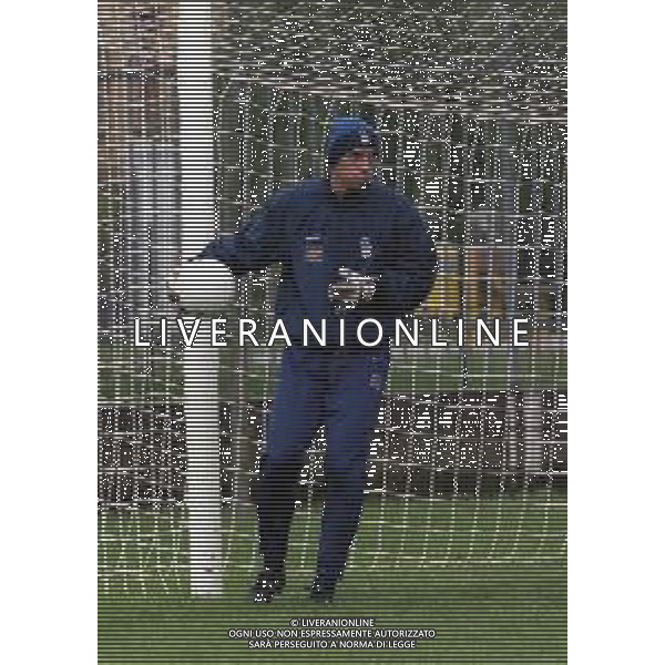 ALLENAMENTO DELLA NAZIONALE ITALIANA UNDER 21 A CREMONA 1998-1999 NELLA FOTO CHRISTIAN ABBIATI ©ARCHIVIO AGENZIA ALDO LIVERANI SAS