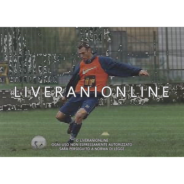 ALLENAMENTO DELLA NAZIONALE ITALIANA UNDER 21 A CREMONA 1998-1999 NELLA FOTO CRISTIAN ZENONI ©ARCHIVIO AGENZIA ALDO LIVERANI SAS