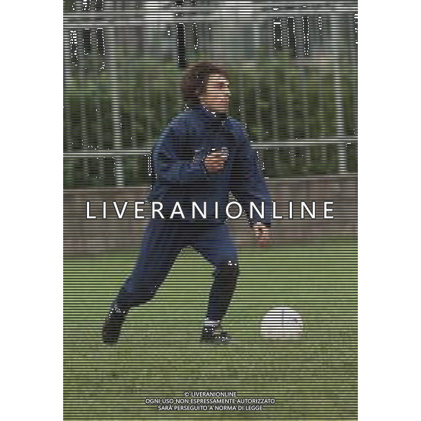 ALLENAMENTO DELLA NAZIONALE ITALIANA UNDER 21 A CREMONA 1998-1999 NELLA FOTO ANDREA PIRLO ©ARCHIVIO AGENZIA ALDO LIVERANI SAS