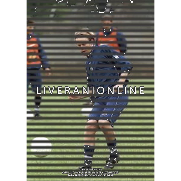 ALLENAMENTO DELLA NAZIONALE ITALIANA UNDER 21 A CREMONA 1998-1999 NELLA FOTO ROBERTO BARONIO ©ARCHIVIO AGENZIA ALDO LIVERANI SAS