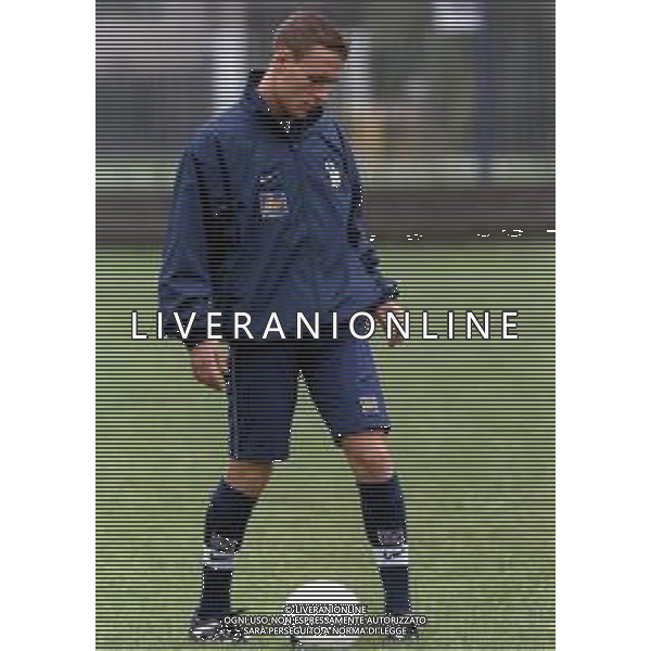 ALLENAMENTO DELLA NAZIONALE ITALIANA UNDER 21 A CREMONA 1998-1999 NELLA FOTO LUCA MEZZANO ©ARCHIVIO AGENZIA ALDO LIVERANI SAS