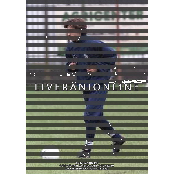 ALLENAMENTO DELLA NAZIONALE ITALIANA UNDER 21 A CREMONA 1998-1999 NELLA FOTO ANDREA PIRLO ©ARCHIVIO AGENZIA ALDO LIVERANI SAS