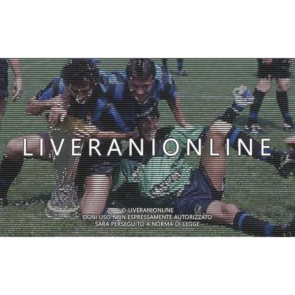 LA FORMAZIONE UFFICIALE DELL\'INTER CON LA COPPA UEFA 1990-1991 - APPIANO GENTILE MAGGIO 1991 - RETROSPETTIVA NELLA FOTO ANDREA MANDORLINI, LOTHAR MATTHAUS, WALTER ZENGA ©ARCHIVIO AGENZIA ALDO LIVERANI SAS