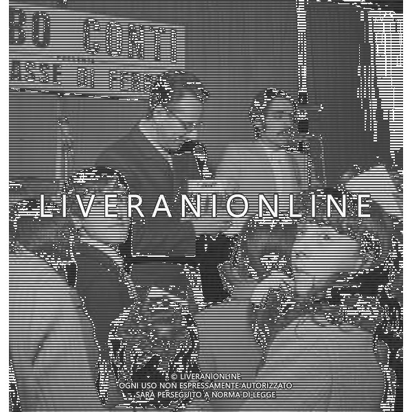 1969 TRASMISSIONE TELEVISIVA CLASSE DI FERRO NELLA FOTO FEBO CONTI AG ALDO LIVERANI SAS