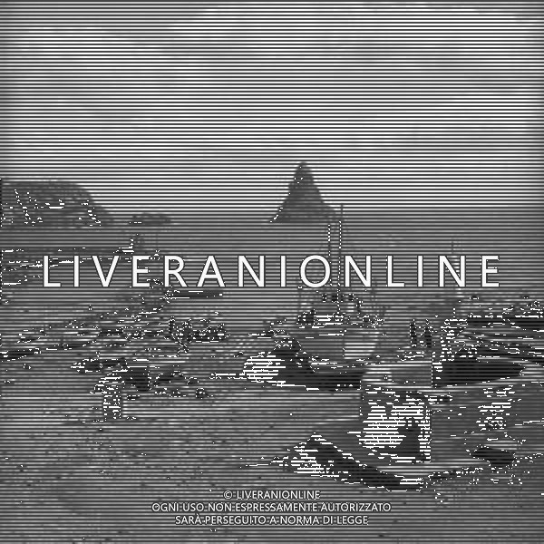 VEDUTE DELLA CITTA\' DI ANZIO LITORALE ROMANO - RETROSPETTIVA 1950 - 1960 Nella foto barche di pescatori lungo il porto ©Archivio Giovanni Liverani / AGENZIA ALDO LIVERANI SAS